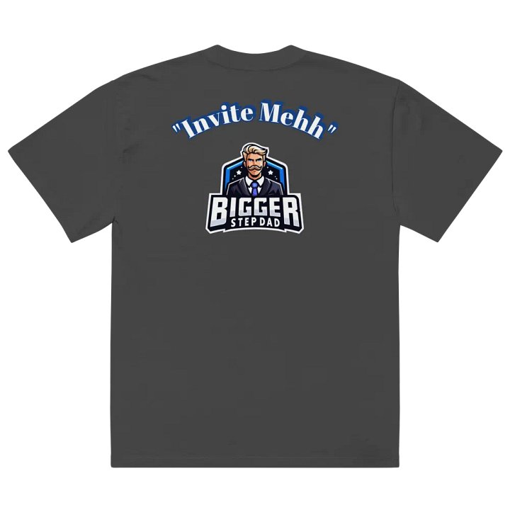 "Invite Mehh" Oversized Faded T-Shirt product image (2)
