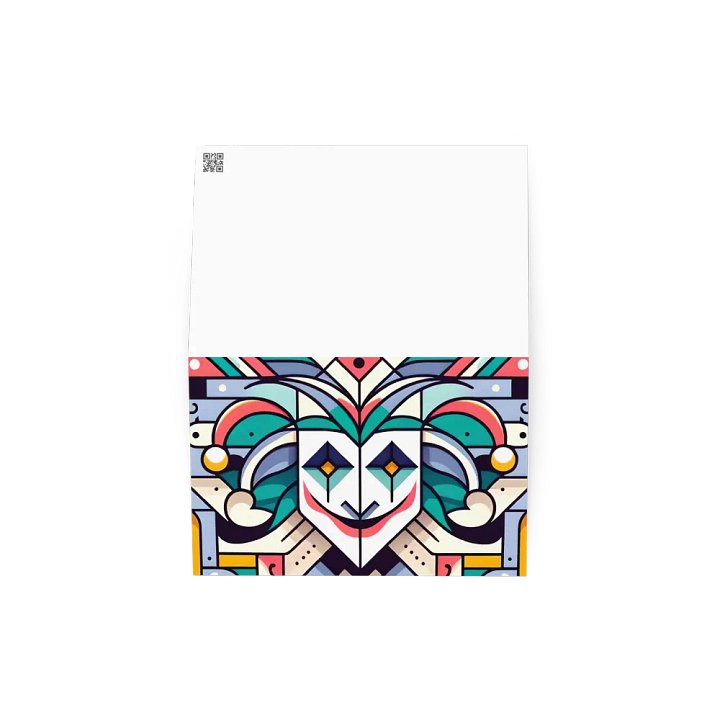 Abstract Joker Face Blank Card product image (2)