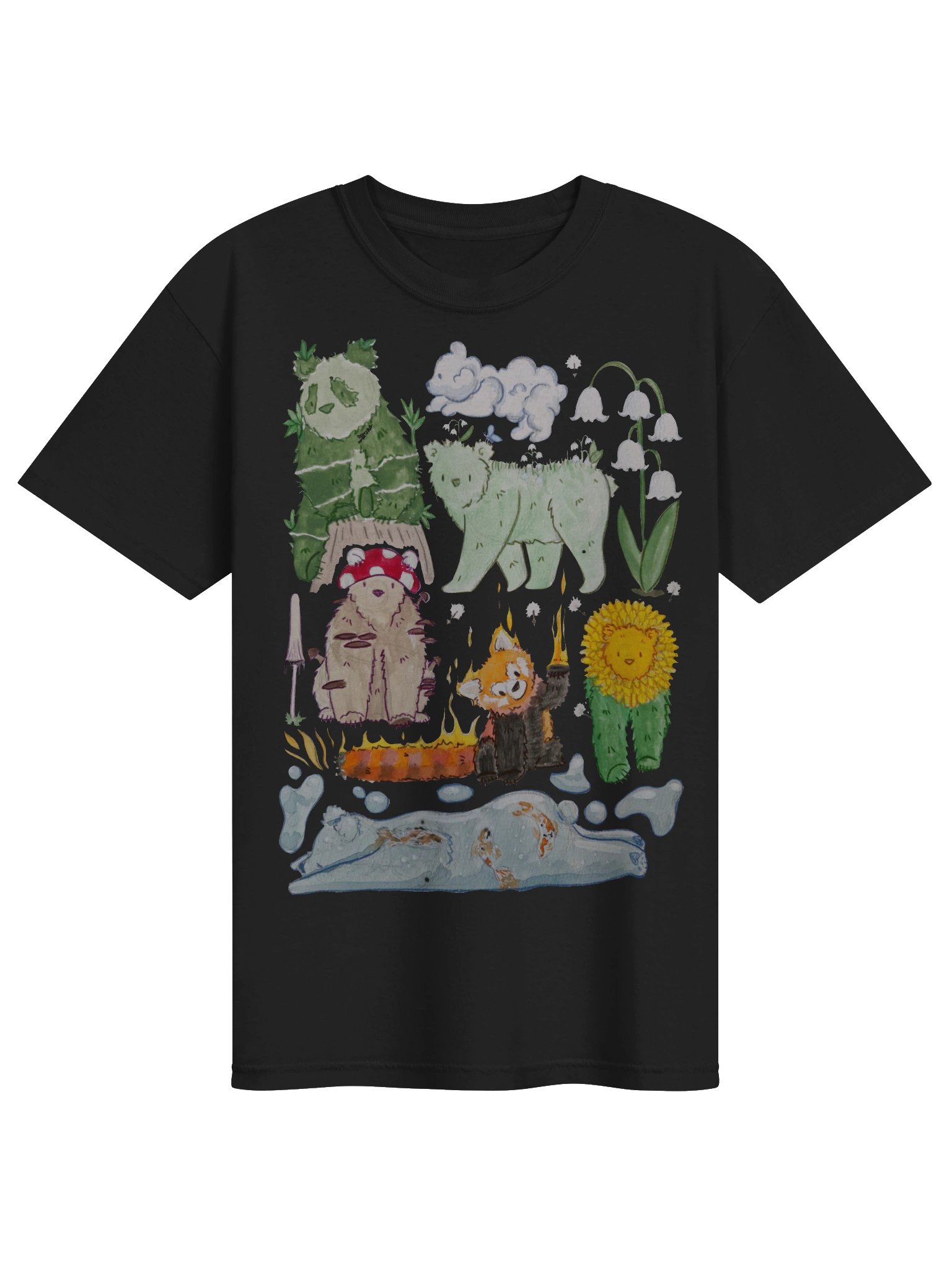 Nature bears tee heavyweight product image (3)