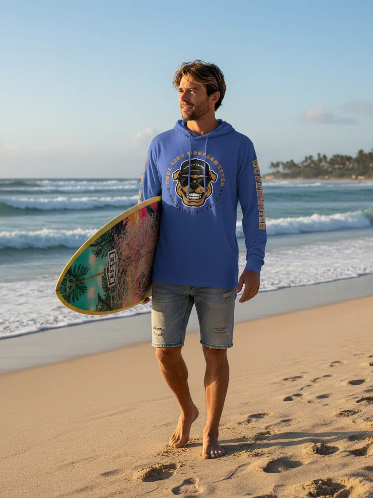 Bulldog Long-sleeve Hooded Tee product image (1)