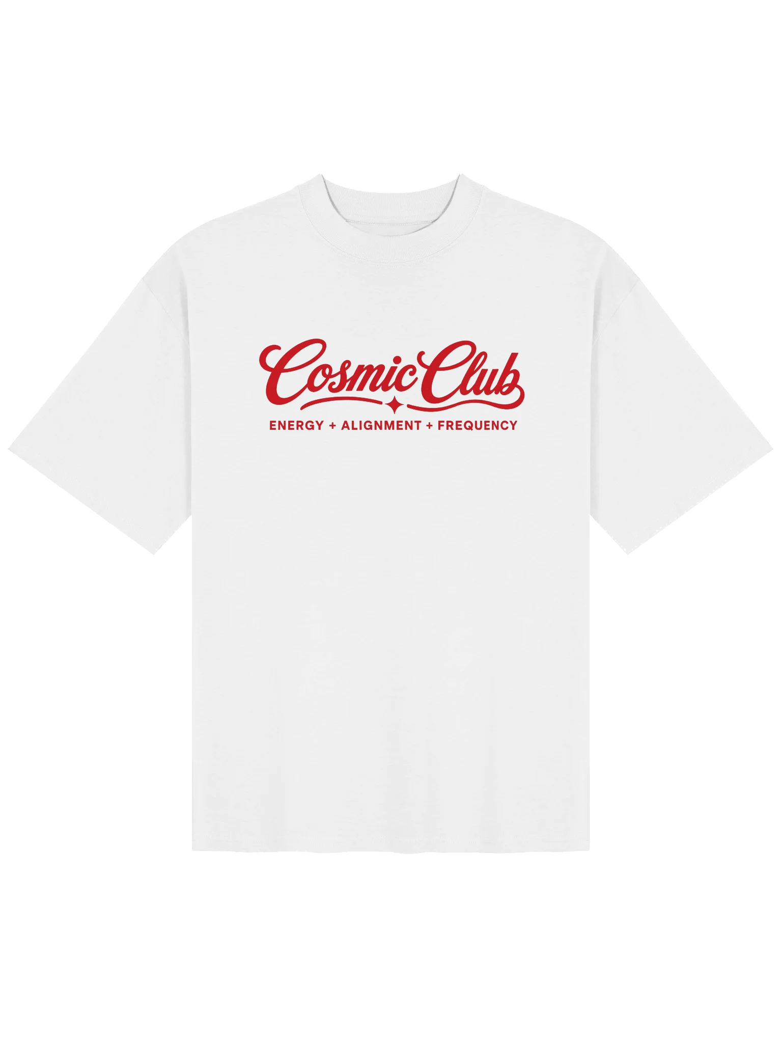Cosmic Club Oversized Tee White product image (1)