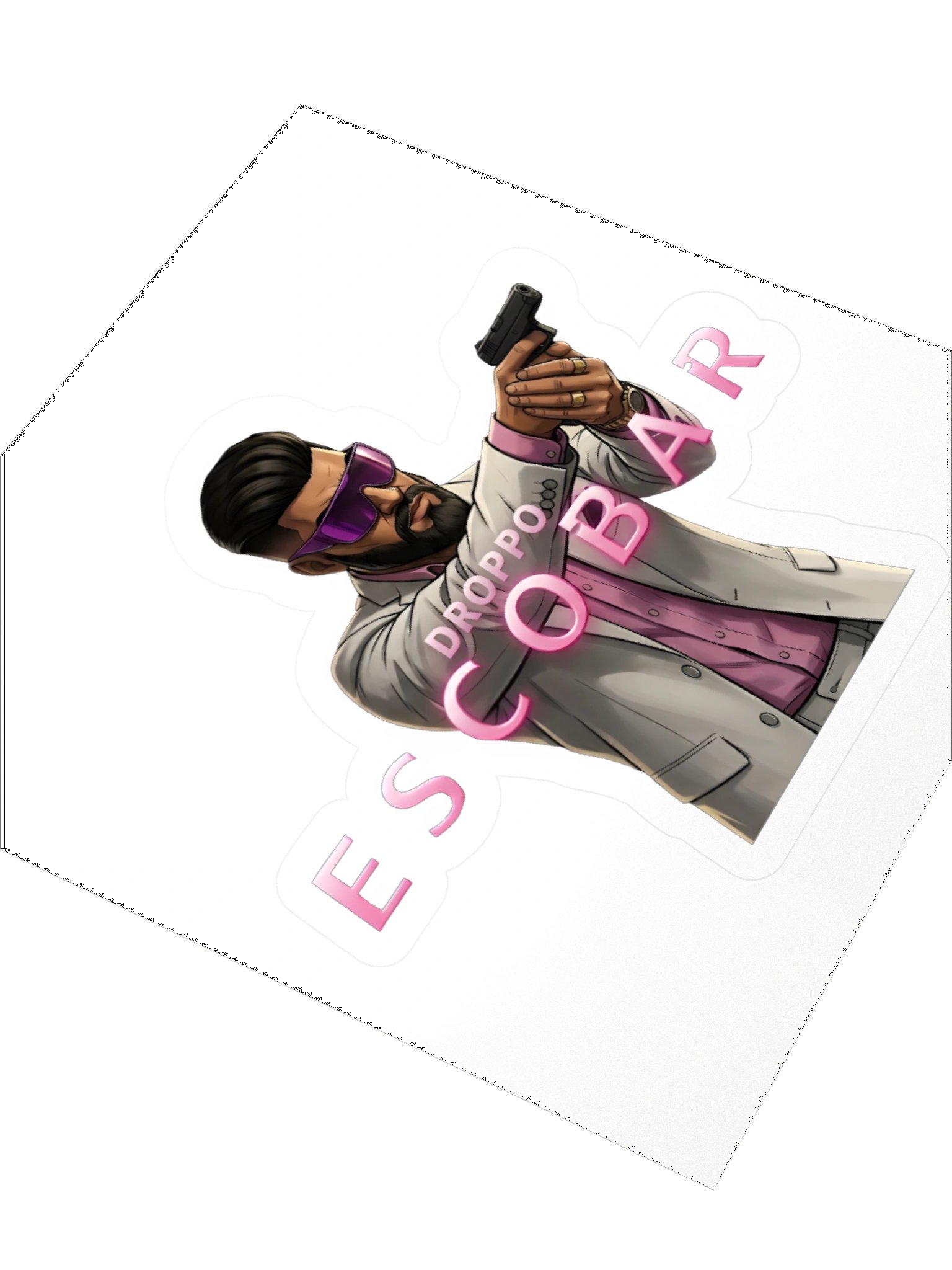 Droppo Escobar 007 Pose Peel Sticker product image (3)