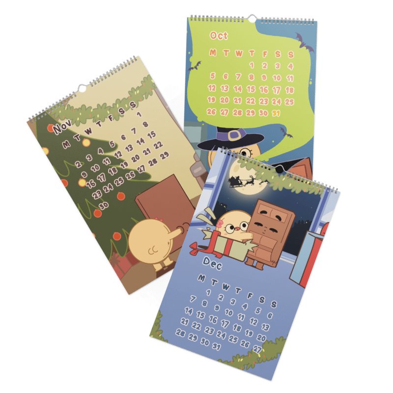 2026 Choco & Pancake Wall Calendar product image (3)