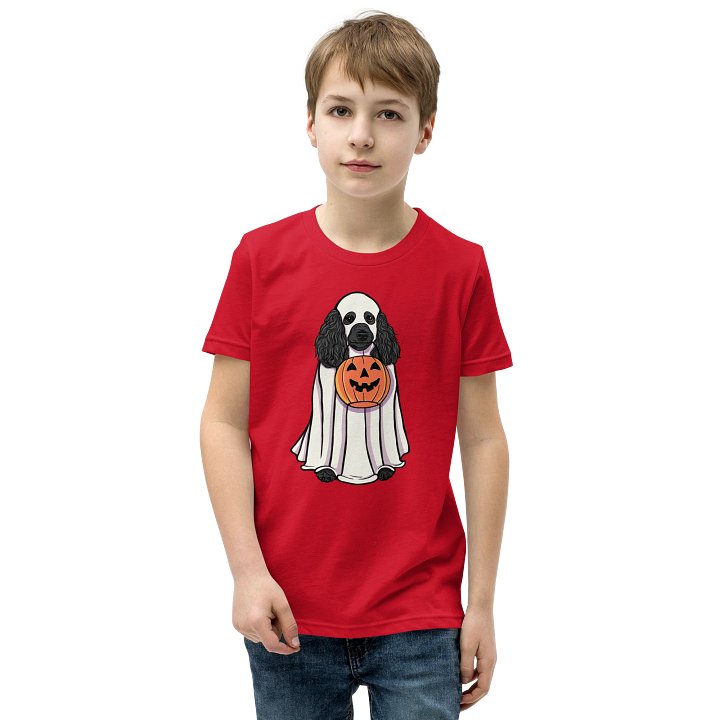 Halloween Standard Poodle(Black) Youth T-Shirt product image (1)