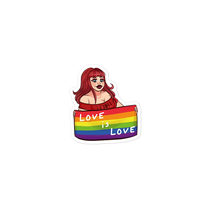 LOVE Is Love Rainbow Pride Die-Cut Sticker product image (2)