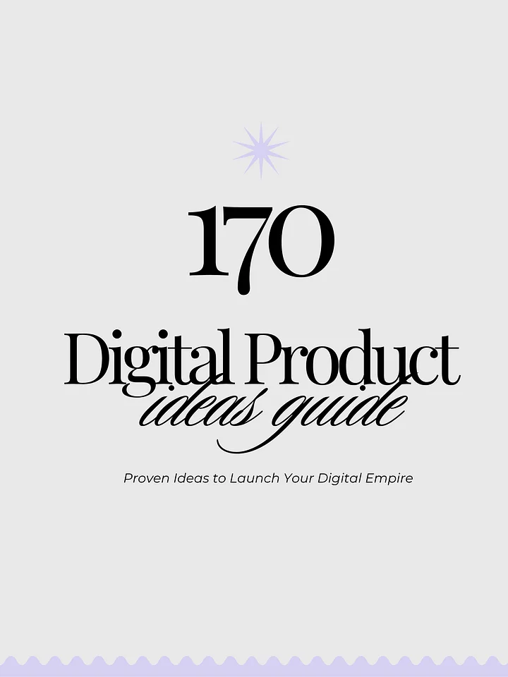 170 Digital Product Ideas product image (1)