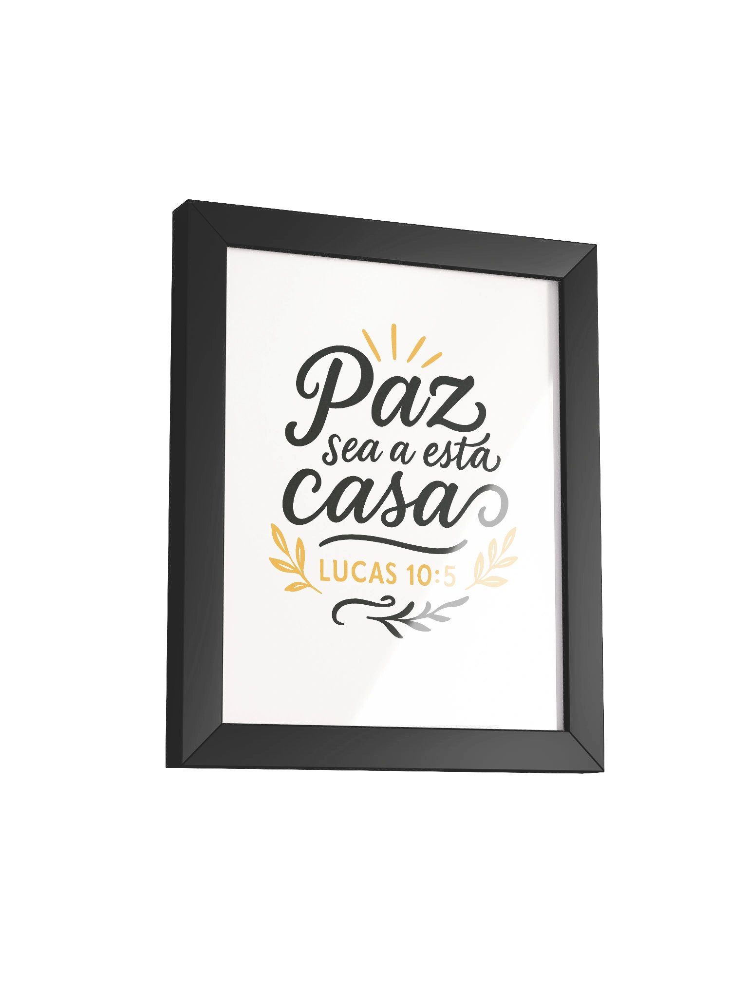 Framed Christian Poster (Spanish) – Luke 10:5 product image (14)