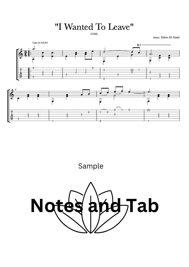 I Wanted To Leave" by SYML product image (2)