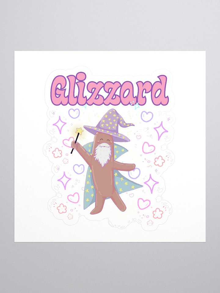 Whimsical Glizzard Wizard Kiss Cut Stickers product image (1)