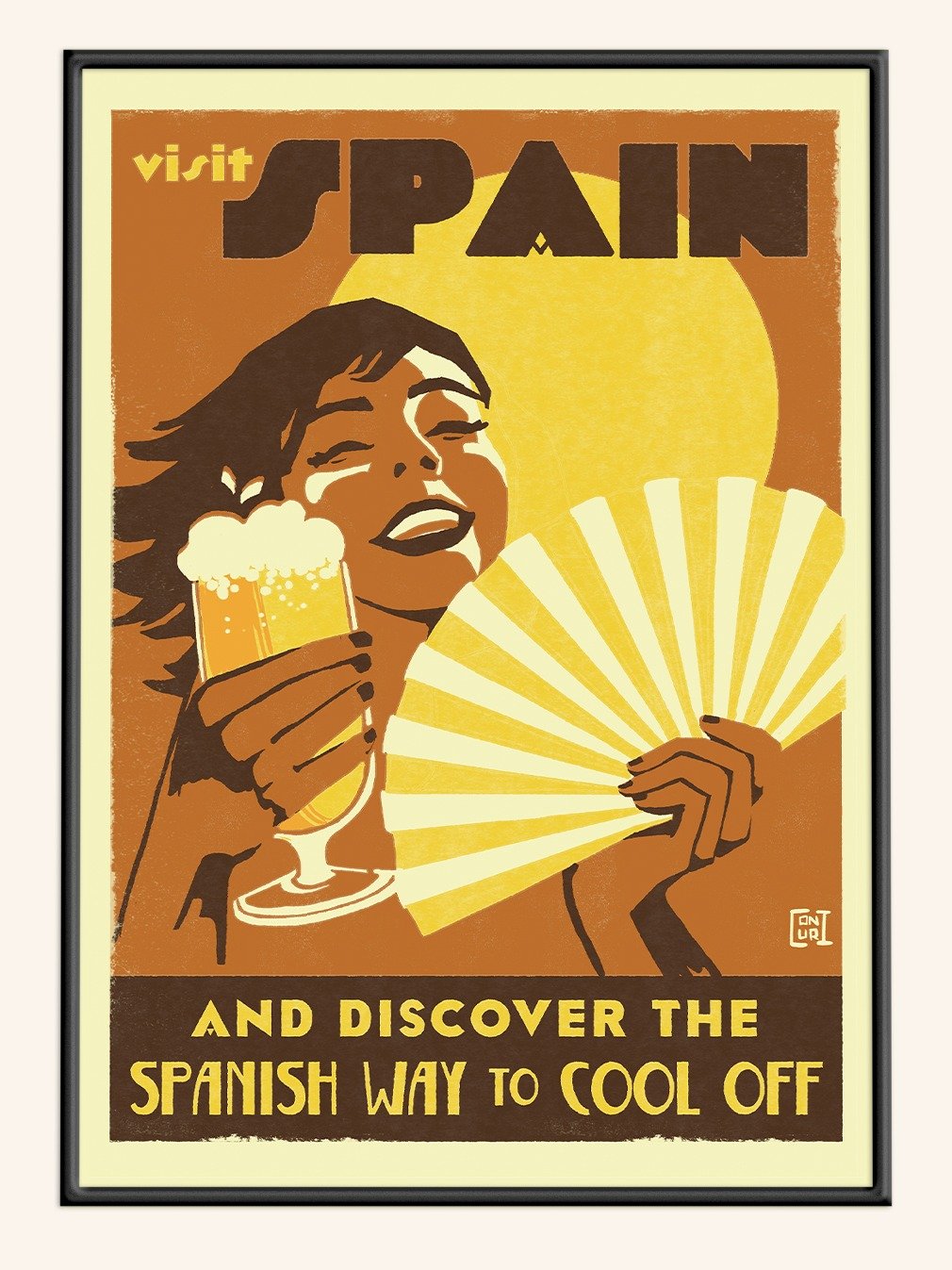 Visit Spain Retro Travel Poster product image (1)