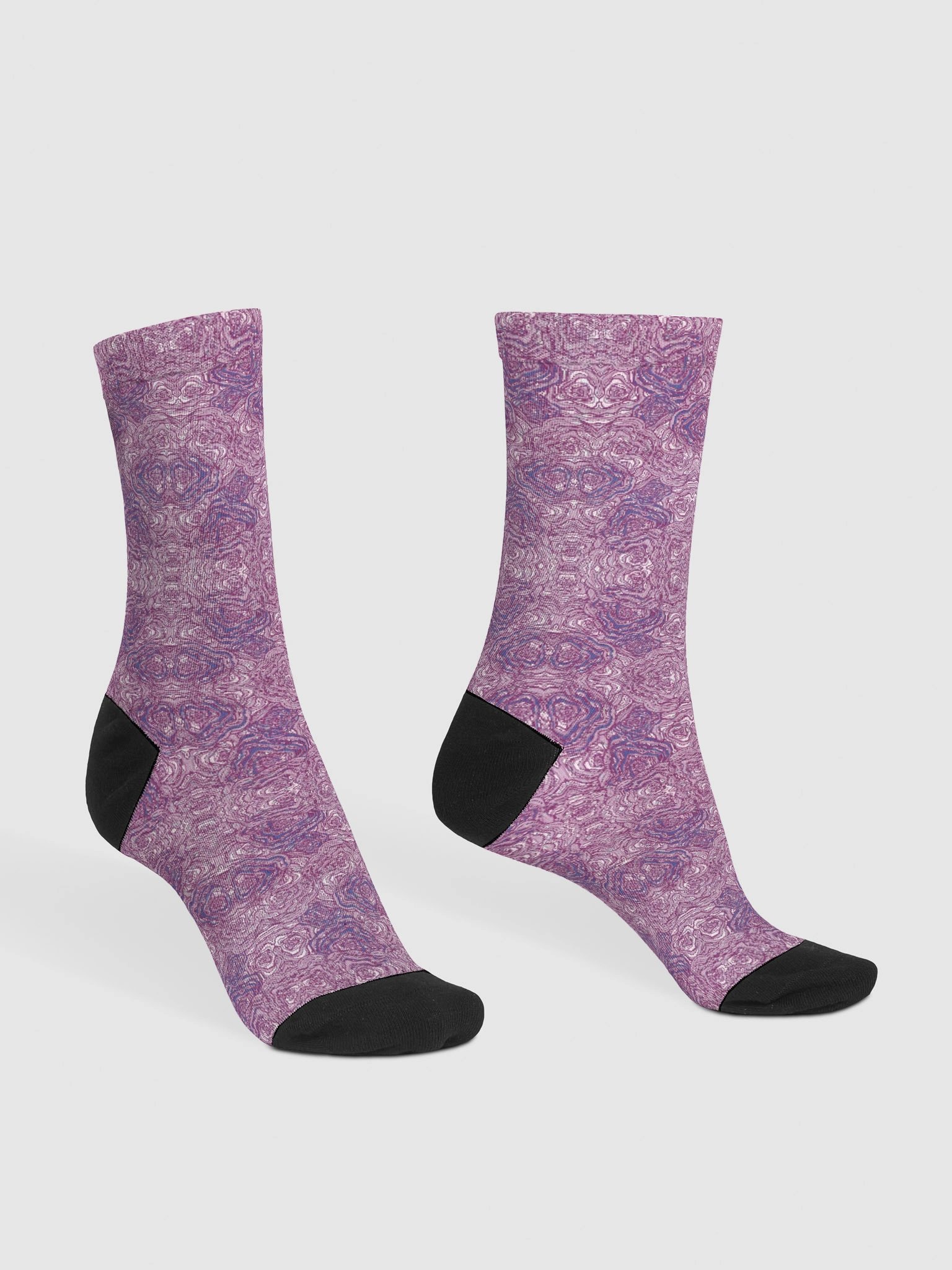 Cabbage Socks | Cabbage Whorl Art Print Crew Socks – Eco-Friendly product image (3)