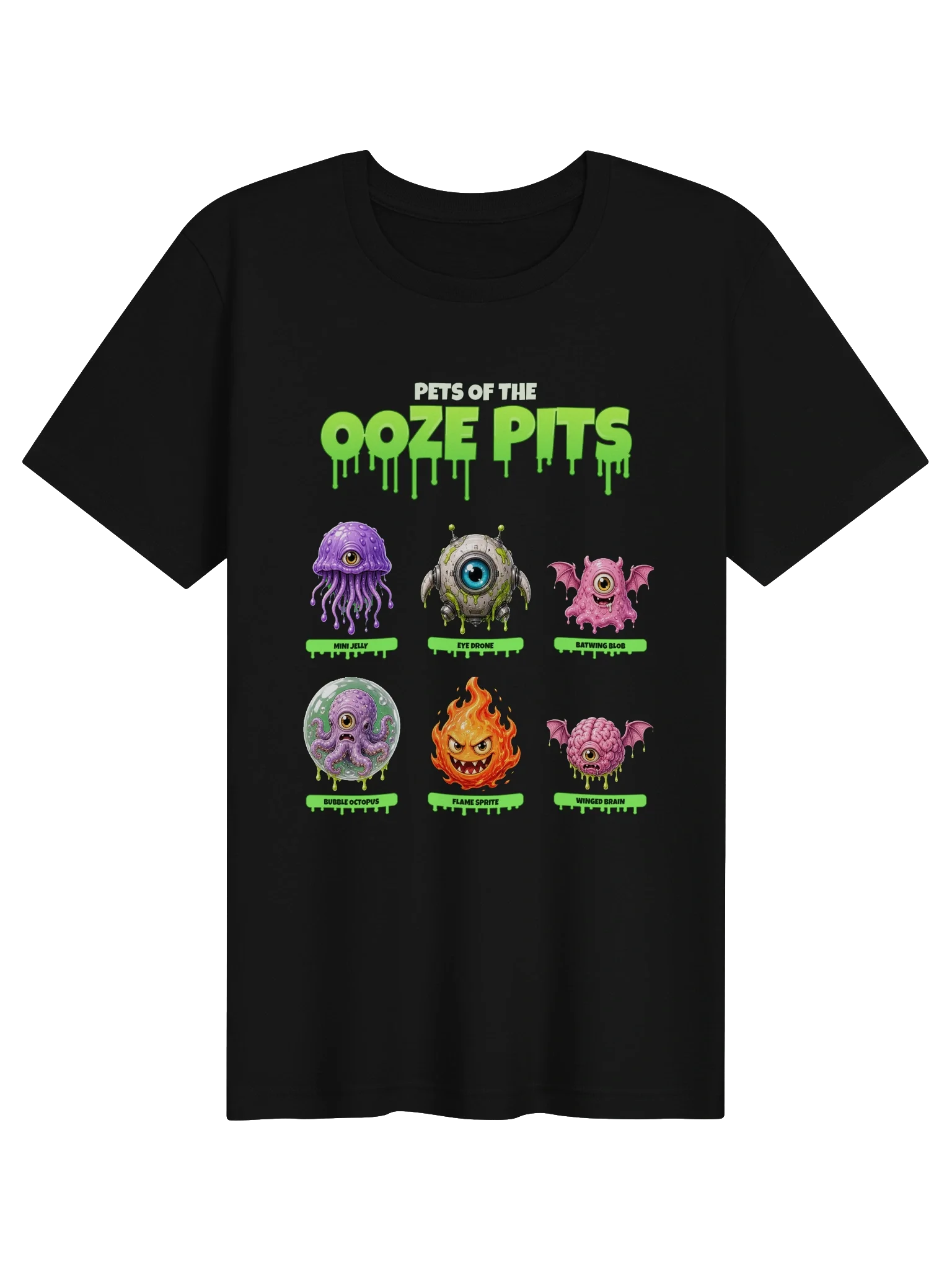 Pets of the Ooze Pits Tee in Black