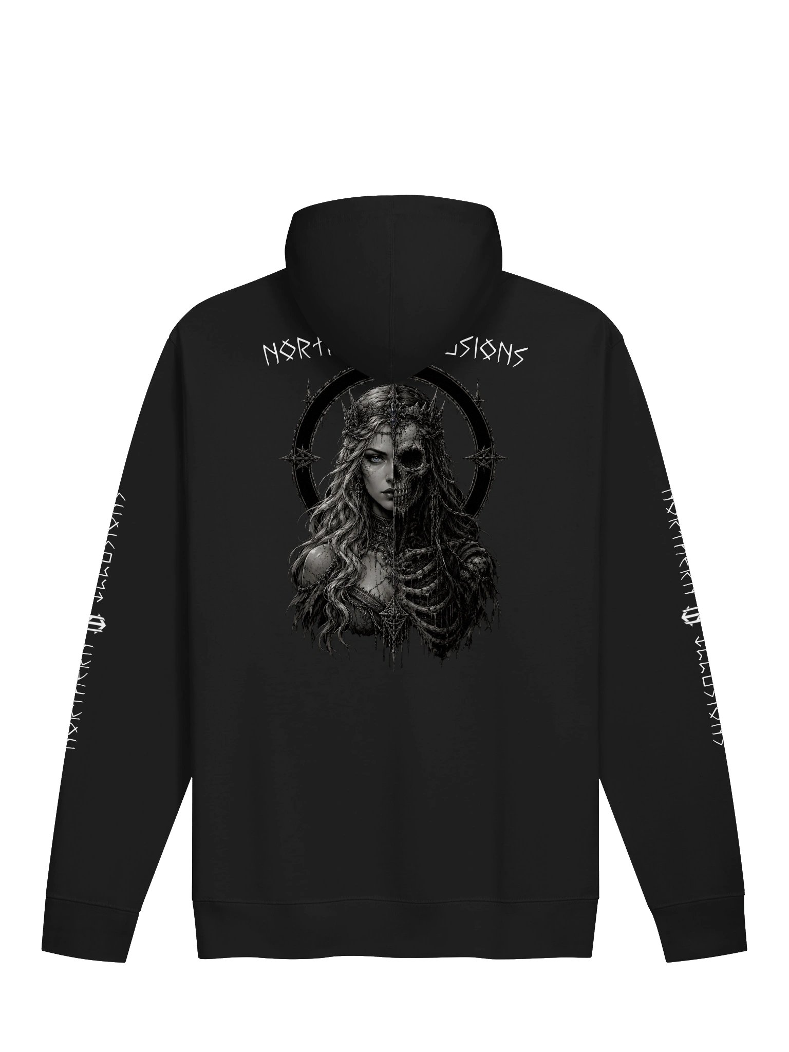NORTHERN ILLUSIONS - The Faces of Hel (Hel Goddess) Hoodie product image (1)