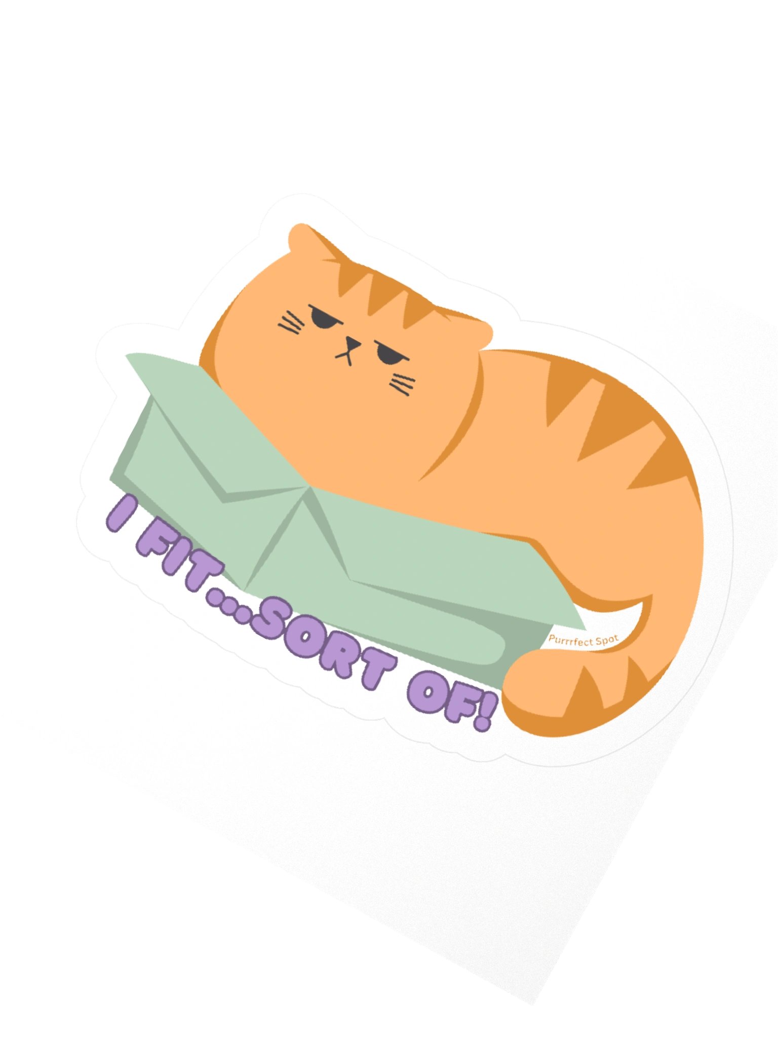 Grumpy Cat in a Box Kiss Cut Sticker product image (2)