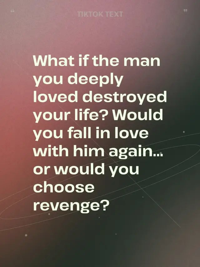 What if the man you deeply loved destroyed your life? Would you fall in love with him again… or would you choose revenge? #romance #booktok #revenge #love 