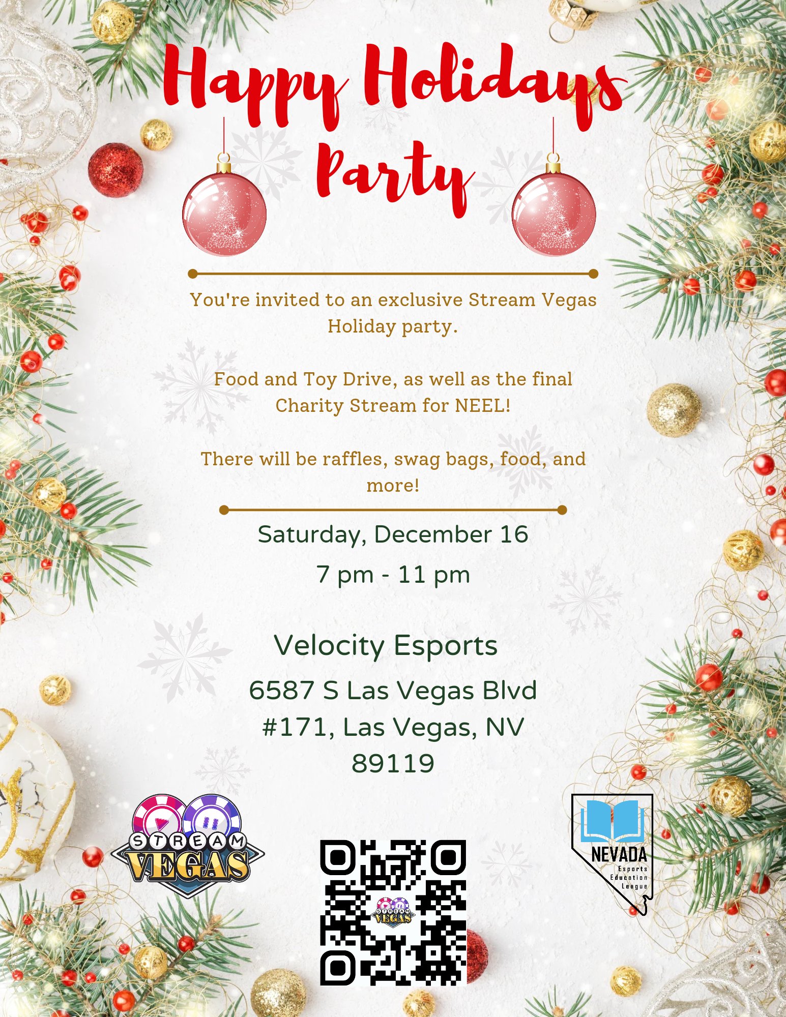 Stream Vegas Happy Holidays Party Made-Man Ticket product image (1)