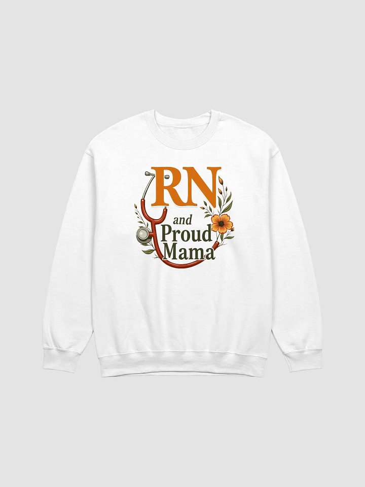 Proud Mama RN Floral Crewneck Sweatshirt product image (5)