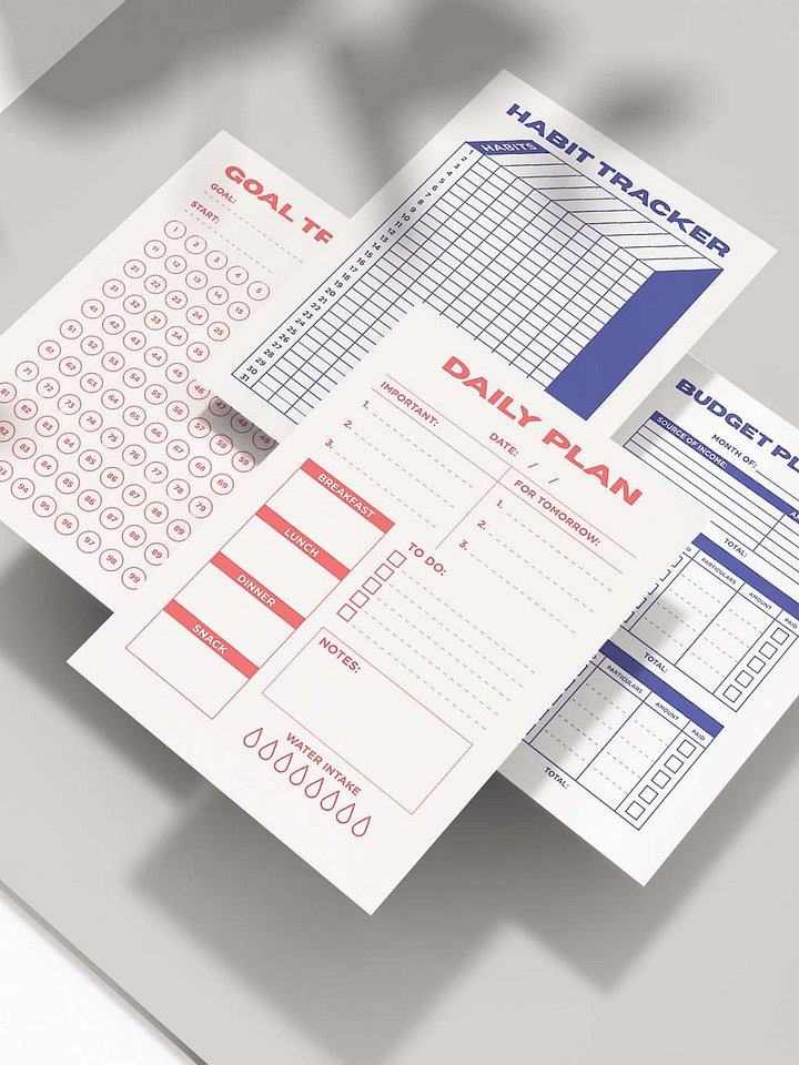 2024 40 Pages Undated Printable Ultimate Planner l Organizers - Instant Download product image (1)