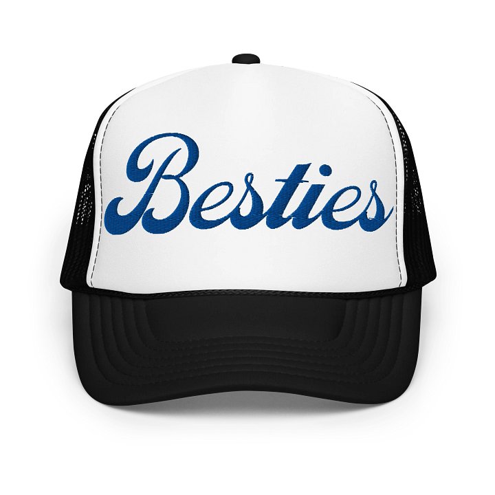 Besties Embroidered Cursive Foam Trucker product image (1)