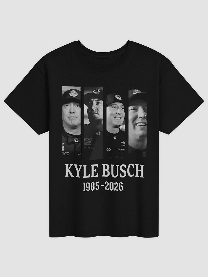 Rip Kyle Busch 1985-2026 Shirt- Kyle Busch Tribute Tee BLACK product image (2)