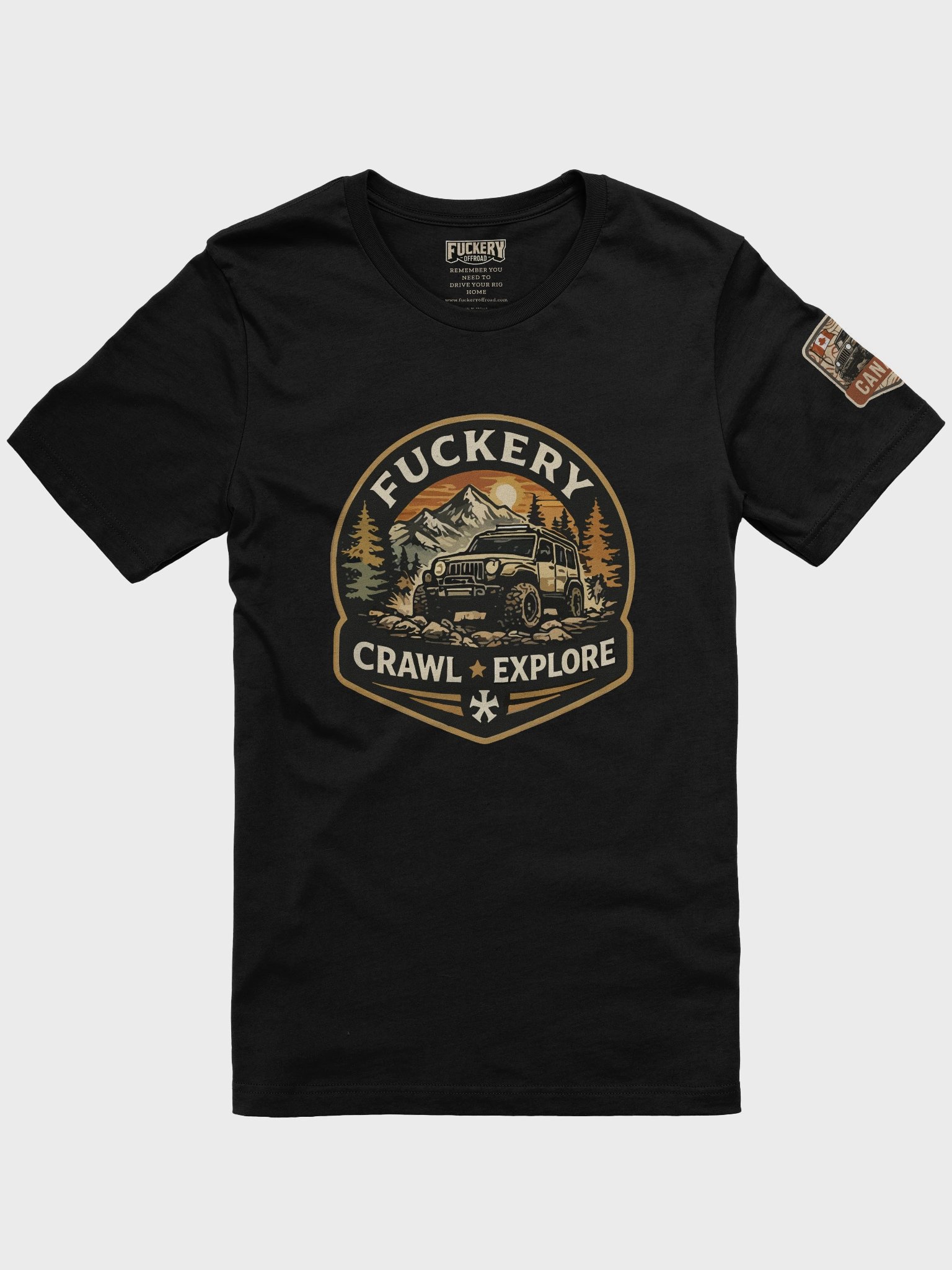 Unisex t-shirt with Fuckery Crawl and Explore (Night Series) product image (1)