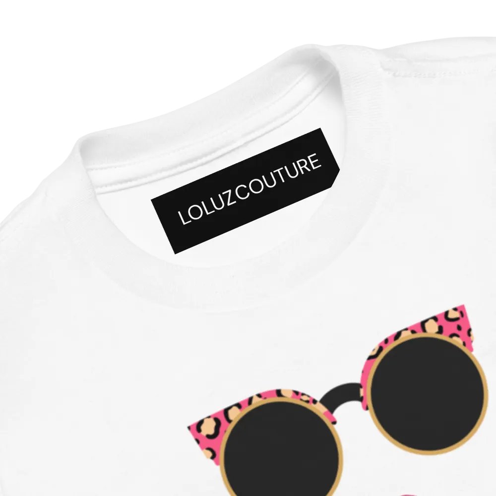 Pink Leopard Shades Kiss Toddler Tee product image (3)