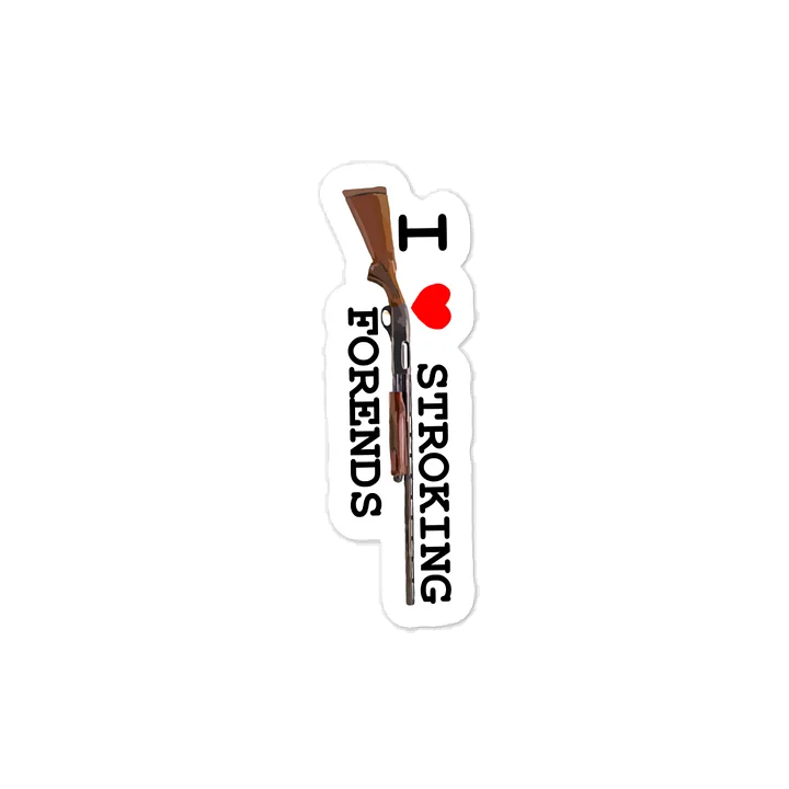 I Heart Stroking Forends Sticker product image (1)