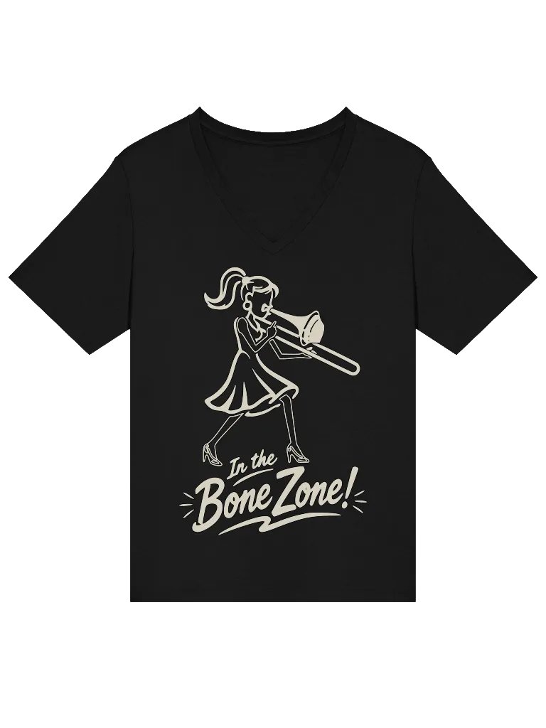 In the Bone Zone! Women's V-Neck Tee product image (5)