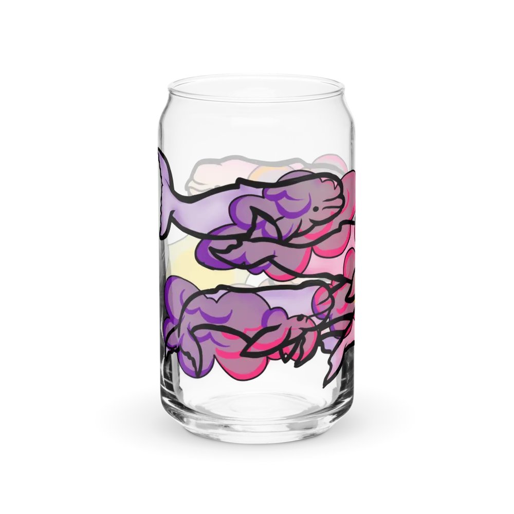 sunset beluga whales can-shaped glass product image (10)