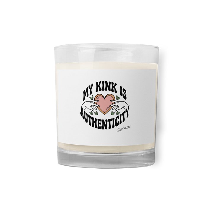 “My Kink Is Authenticity” White Candle product image (1)