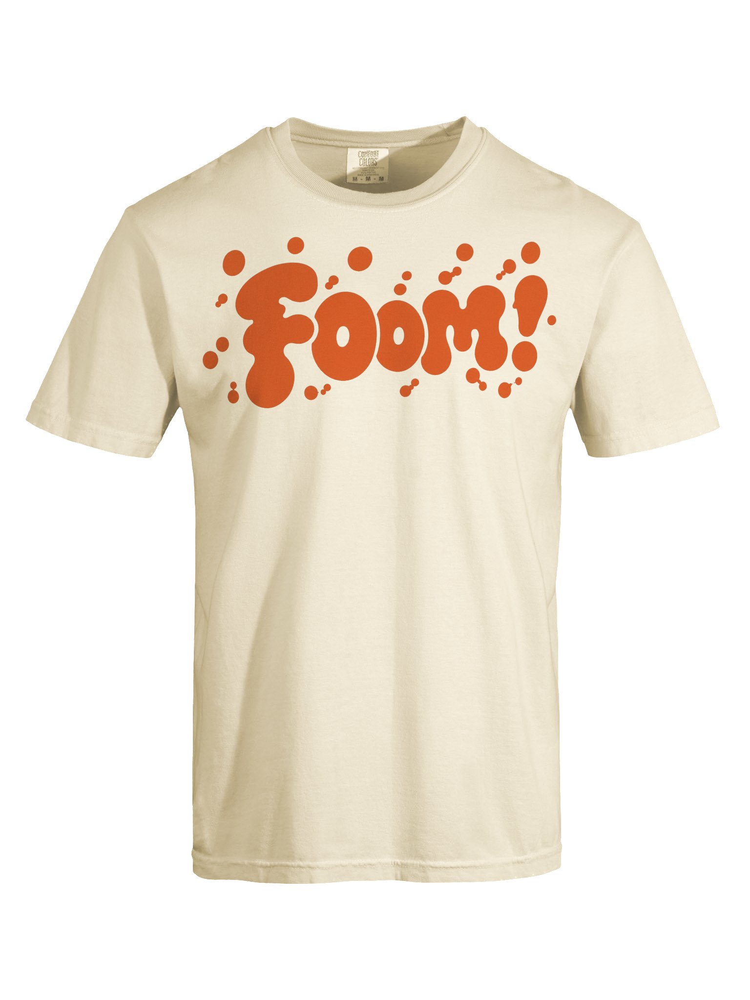 Foom Orange Bubble Wordmark Tee product image (5)