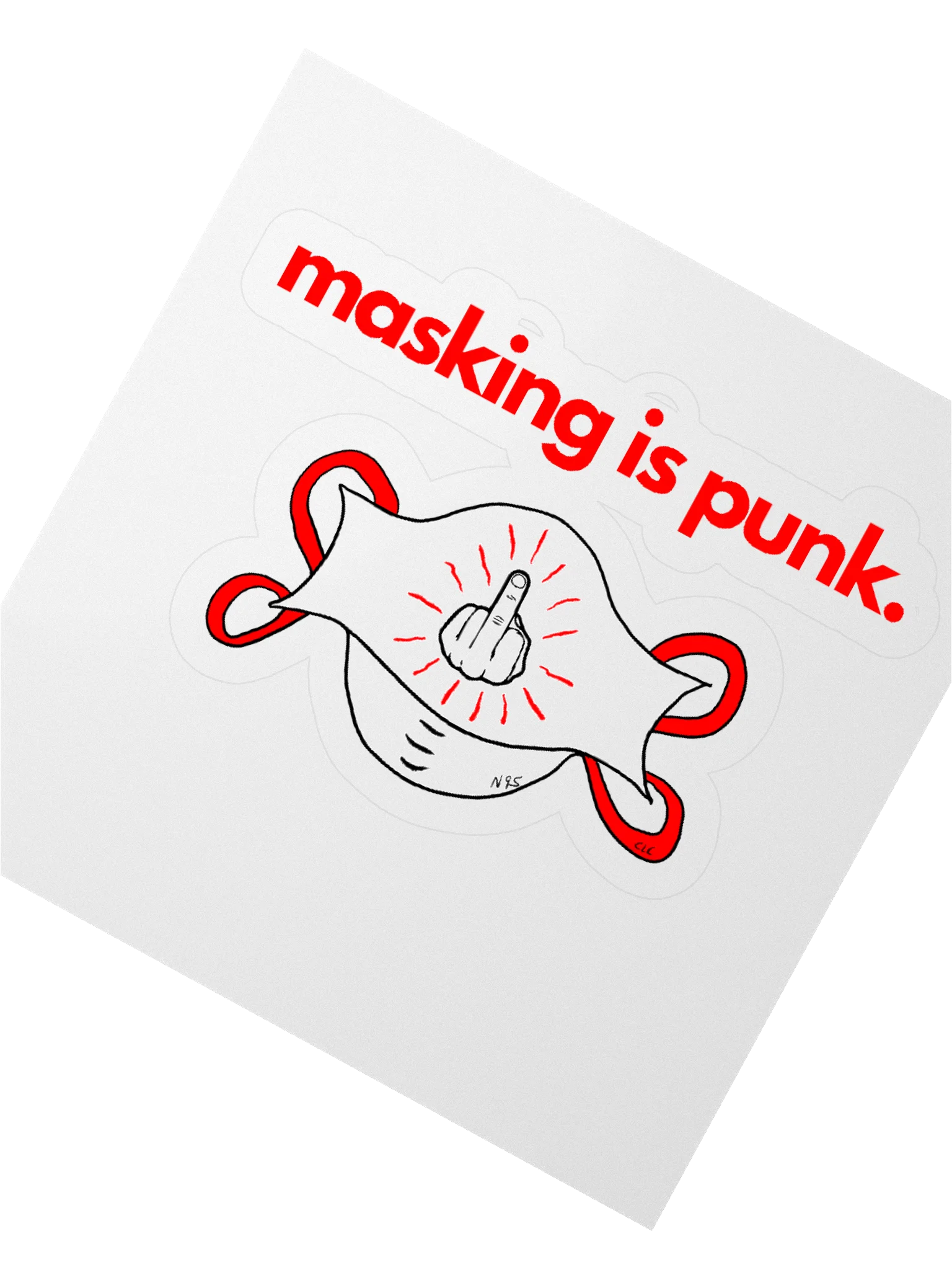 Masking Is Punk sticker product image (2)
