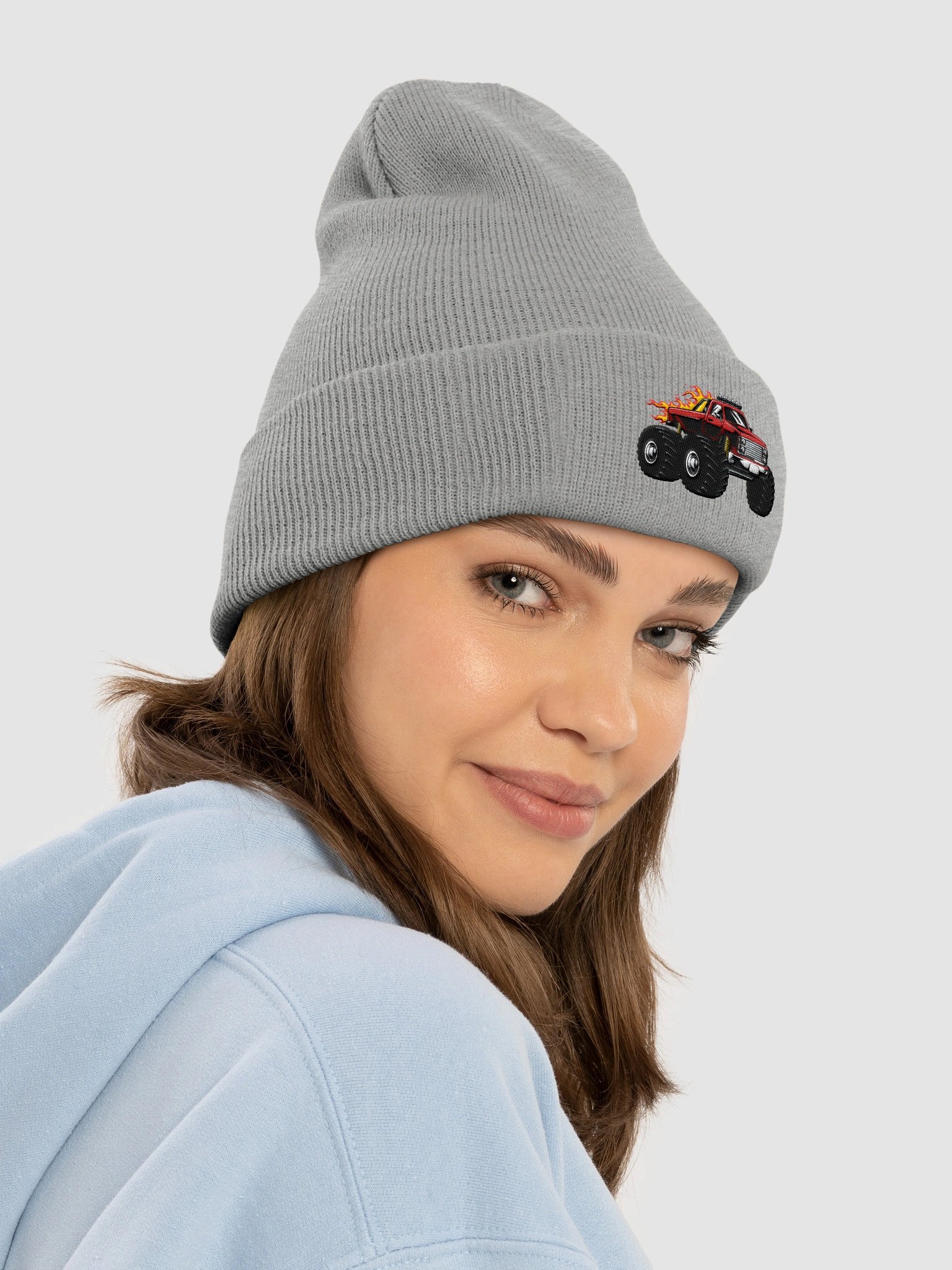 Cool Gray Big Truck Beanie product image (4)