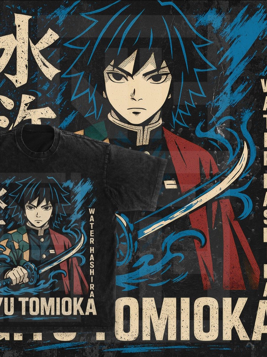 9-Piece Hybrid Streetwear Demon Slayer PNGs product image (6)