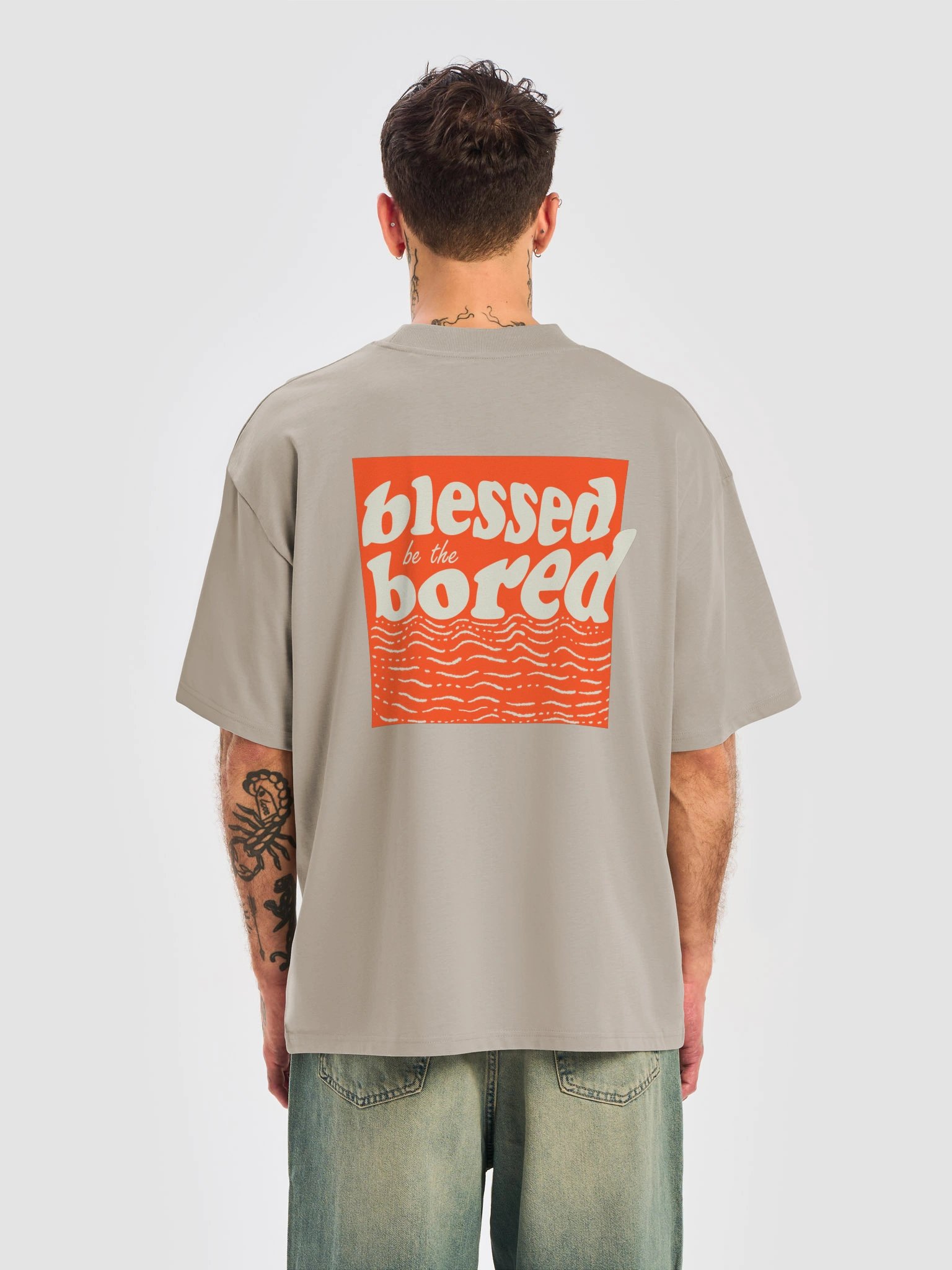 Blessed be the bored Stone Oversized T-Shirt product image (4)