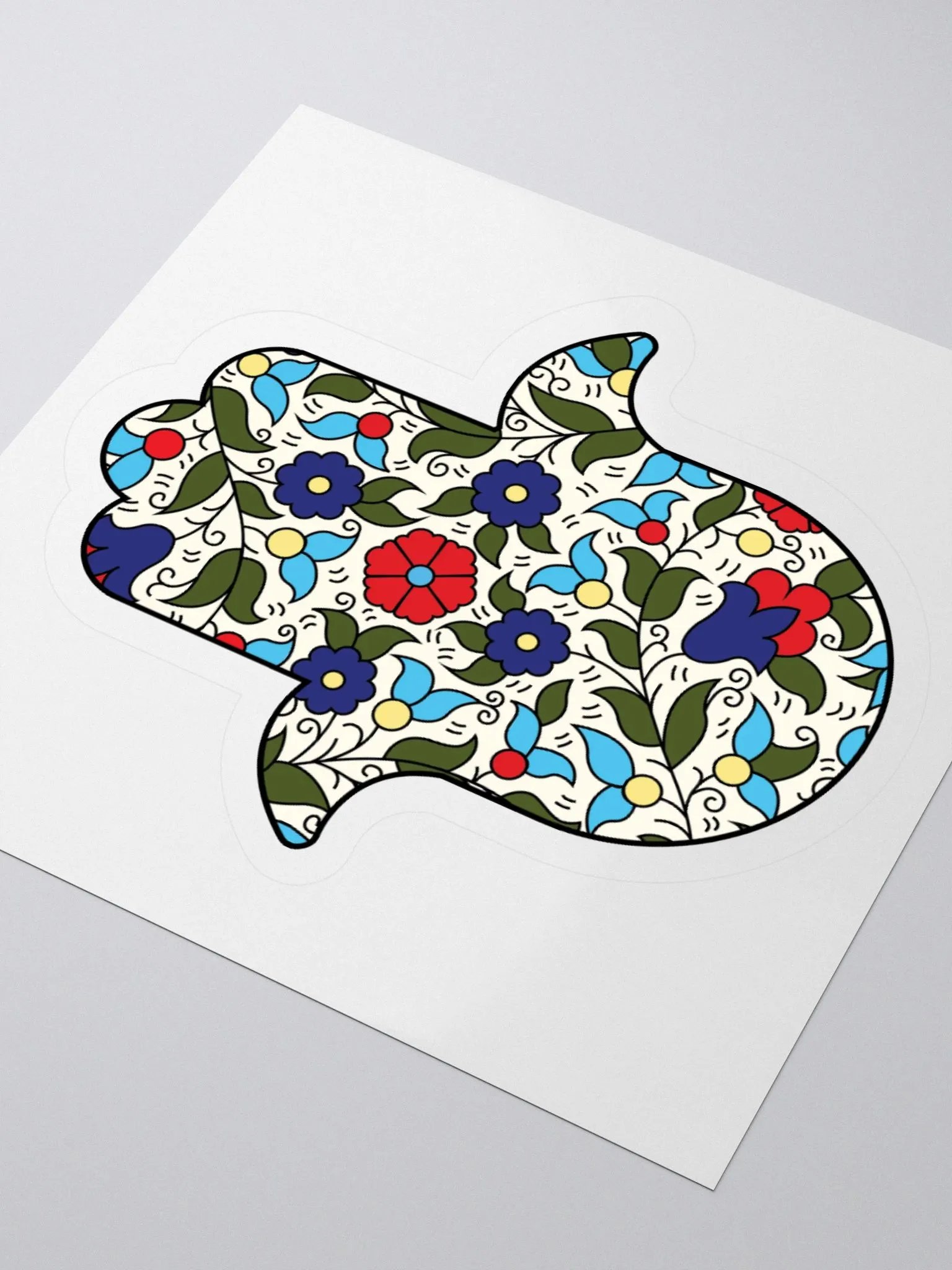 Khalili Floral Hamsa Hand Sticker product image (3)