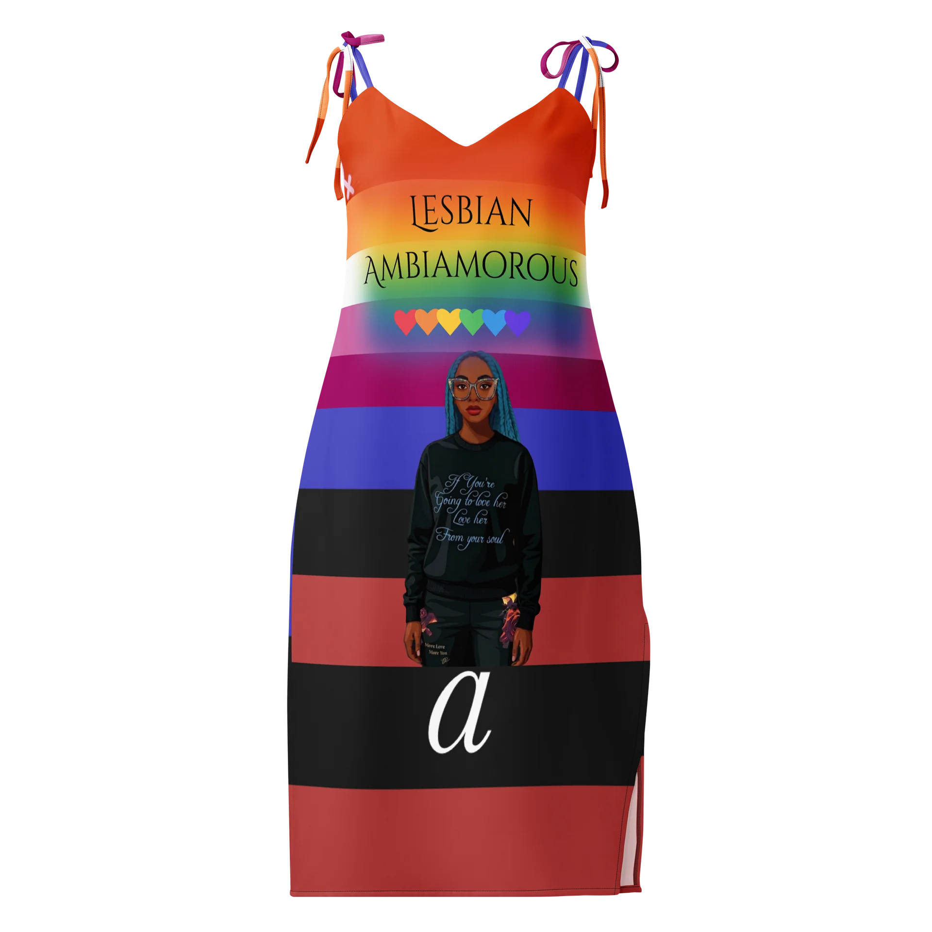 Lesbian Ambiamorous Pride Slip Dress product image (1)