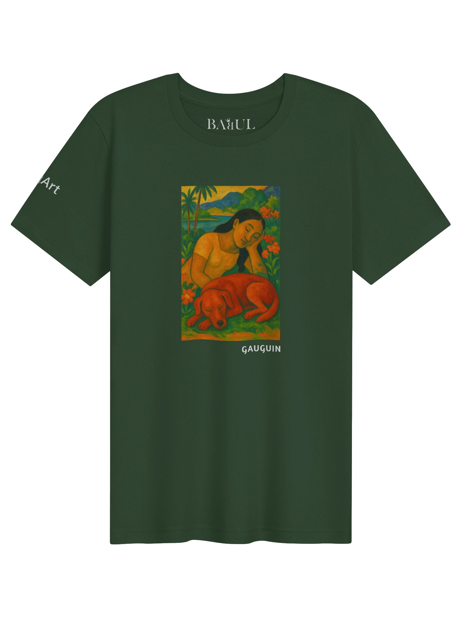 DOGART Unisex Jersey Dog T-Shirt - PAUL GAUGUIN - Iconic Painting Reimagined with Dogs product image (1)