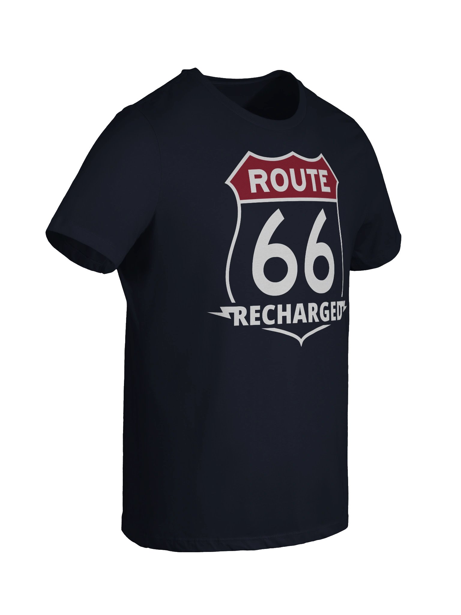 Route 66 Recharged Colored Shield Red on Blue (Womens) product image (8)