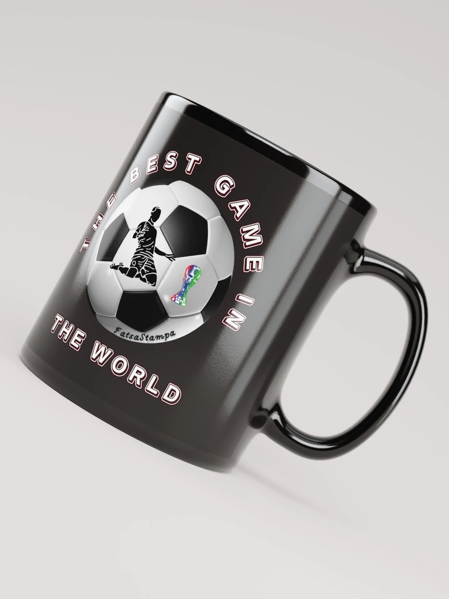 Soccer Celebration Black Mug product image (4)