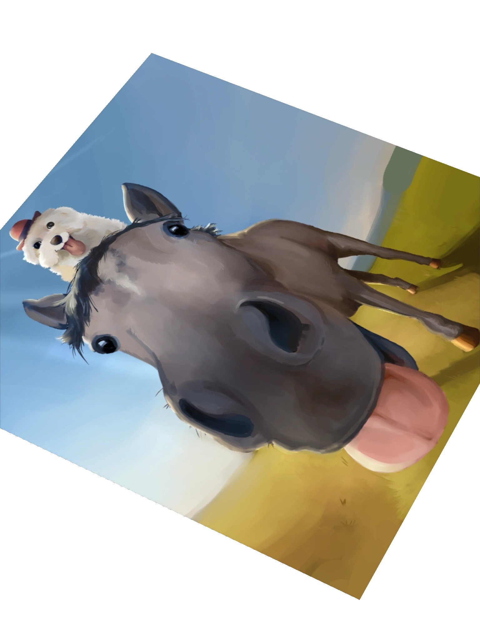silly horse sticker product image (3)
