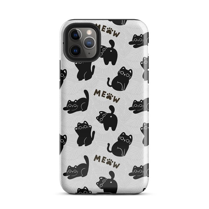 Whimsical Meow Black Cat iPhone® Tough Case product image (26)