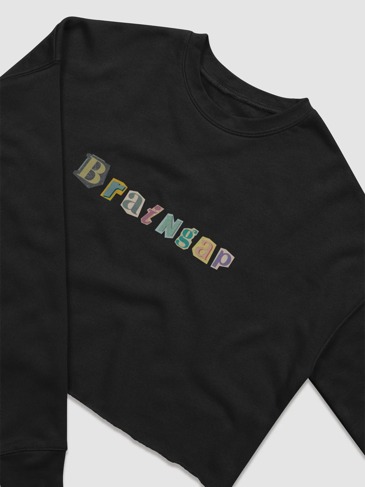 Braingap Cutout Letter Women's Crop Shirt product image (11)