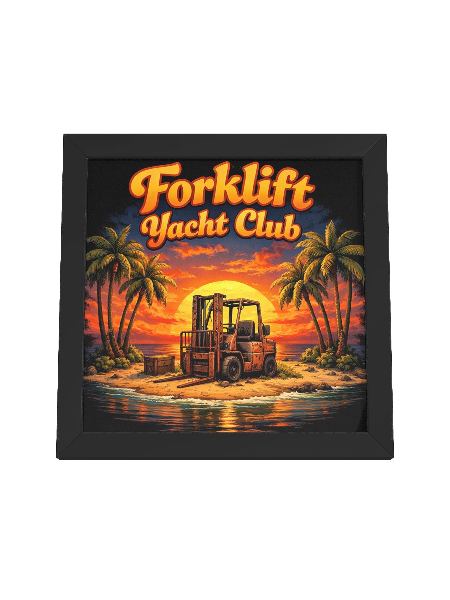 Forklift Yacht Club Tropical Sunset Poster product image (4)