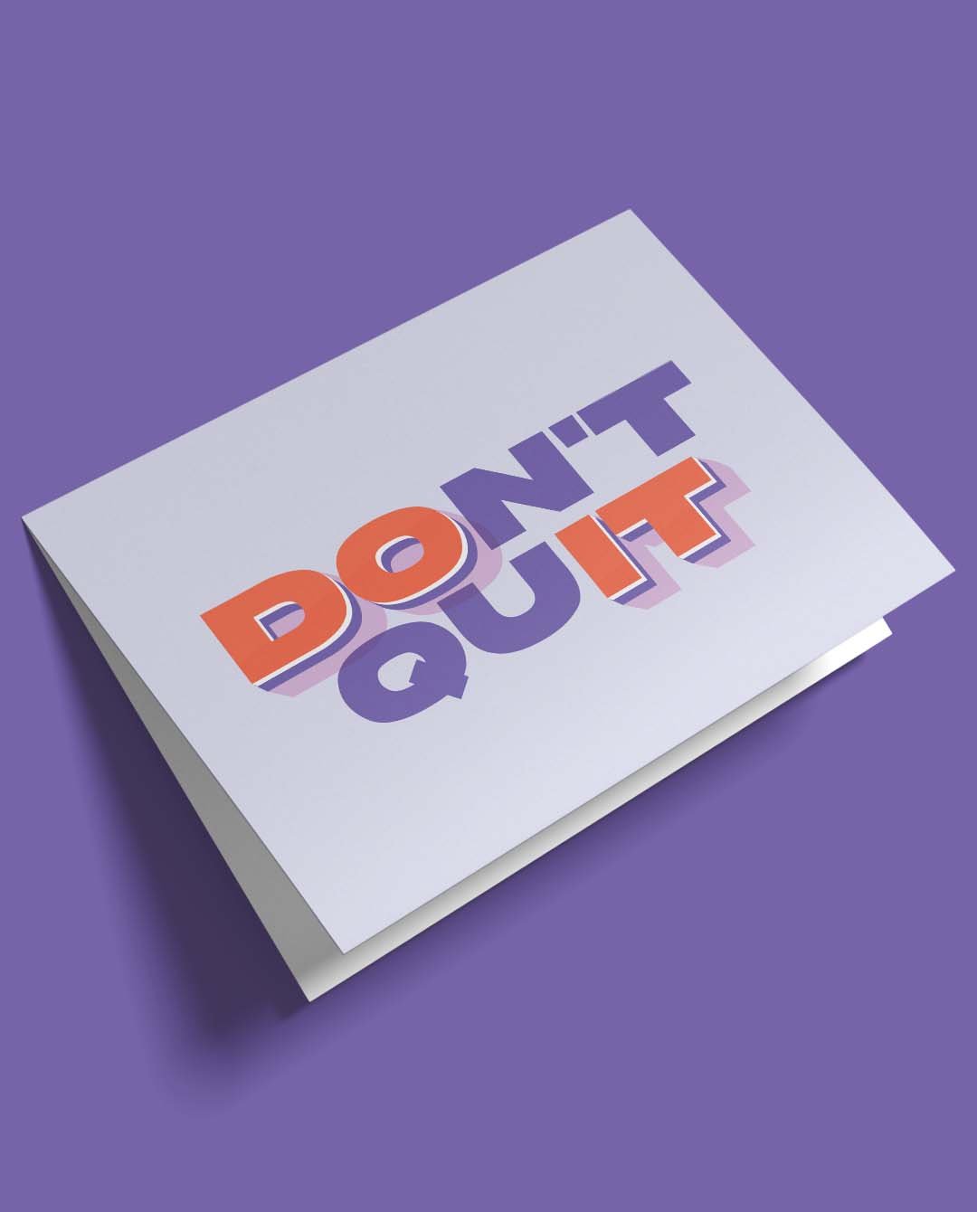 Don't Quit Quote Affirmation Printable Wall Art Decor - Instant Download product image (2)