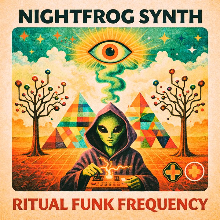 AWR2-001: NIGHTFROG SYNTH – Ritual Funk Frequency (Digital Album - FLAC & 320 kbps MP3) product image (1)