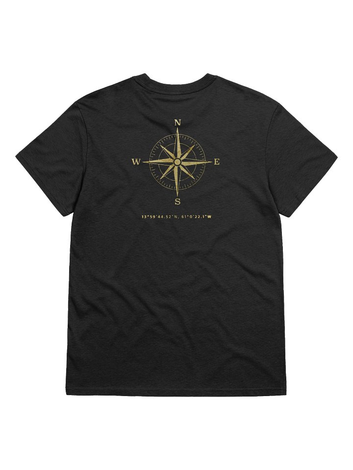 Compasss - St. Lucia - Vintage Gold | Unisex Organic Cotton T-Shirt product image (7)