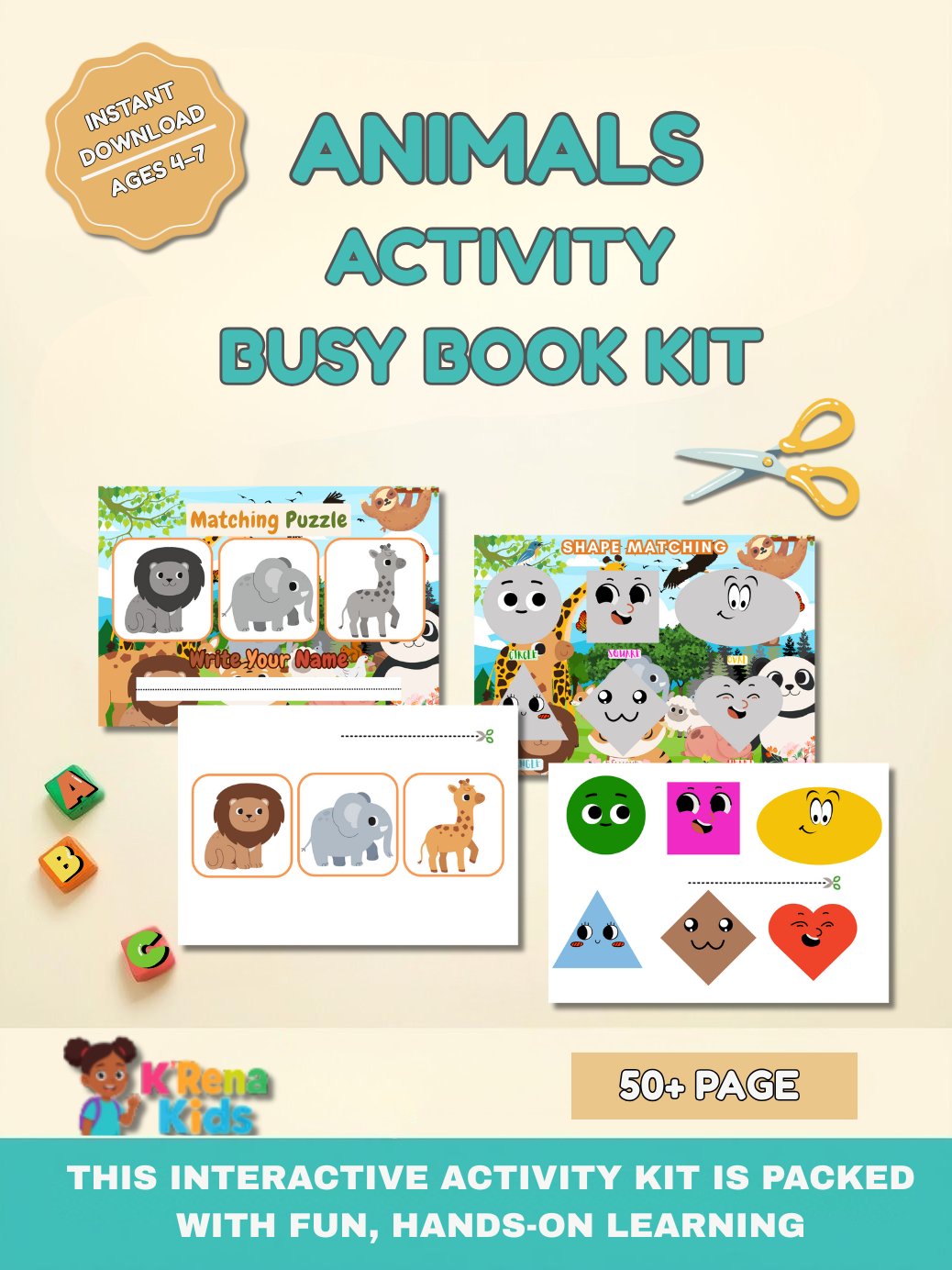 Animal Activity Busy Book Kit product image (1)