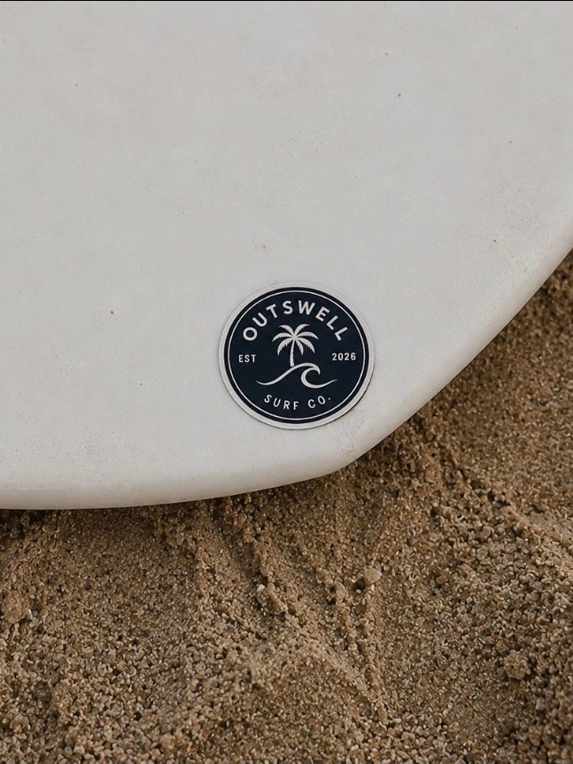 OUTSWELL Surf Co Circular Logo Sticker product image (1)