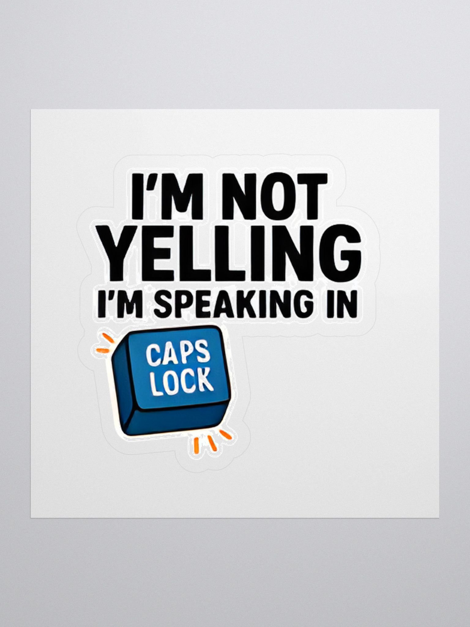 Just CAPS LOCK sticker product image (1)